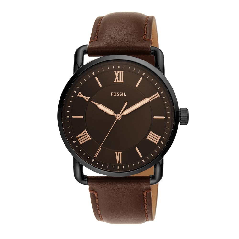 Men's Watch with Slim Case and Genuine Leather Band