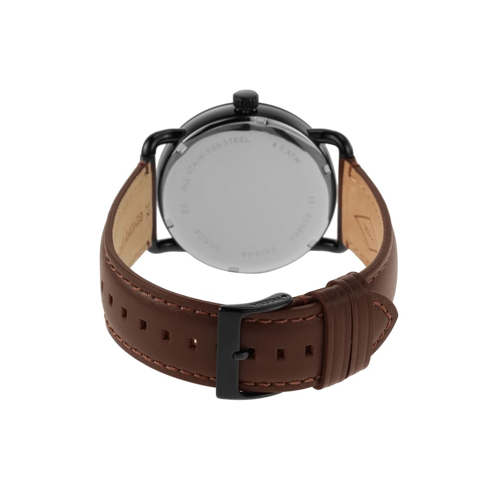 Men's Watch with Slim Case and Genuine Leather Band