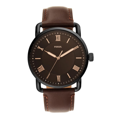 Men's Watch with Slim Case and Genuine Leather Band